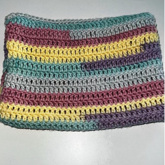 Pastel Striped Crochet Beanie - Picture 3 of 3